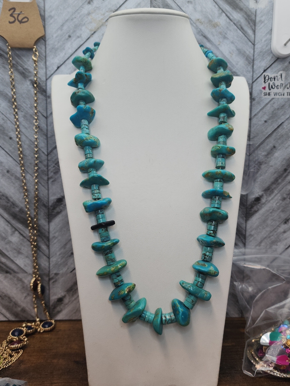 Turquoise 26 Inch Necklace - Picture 5 of 7